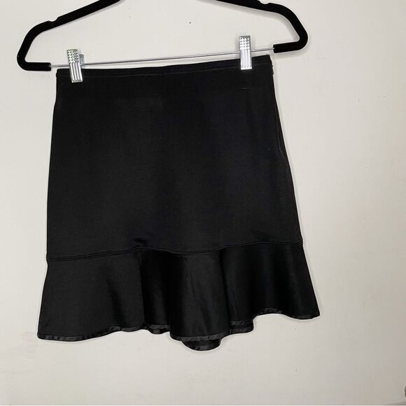 Rag & Bone tight stretchy ruffle Hem Black Mini skirt 6 - Picture 12 of 12